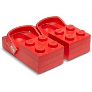 LEGO x Crocs Red Brick Clogs Unisex Adult Slip On Shoes Mini Fig Incl MENS 11